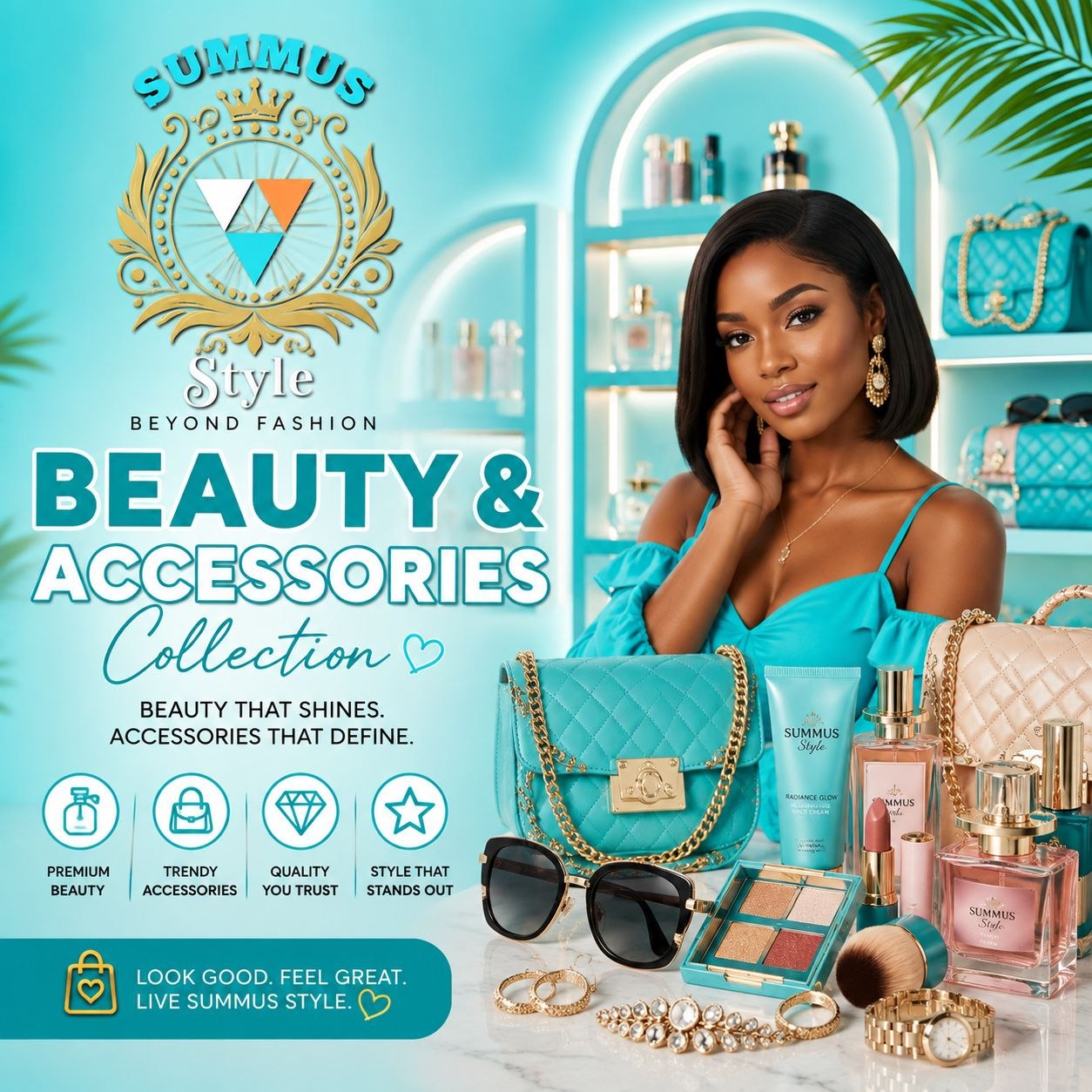 Beauty and accessories category on summus style