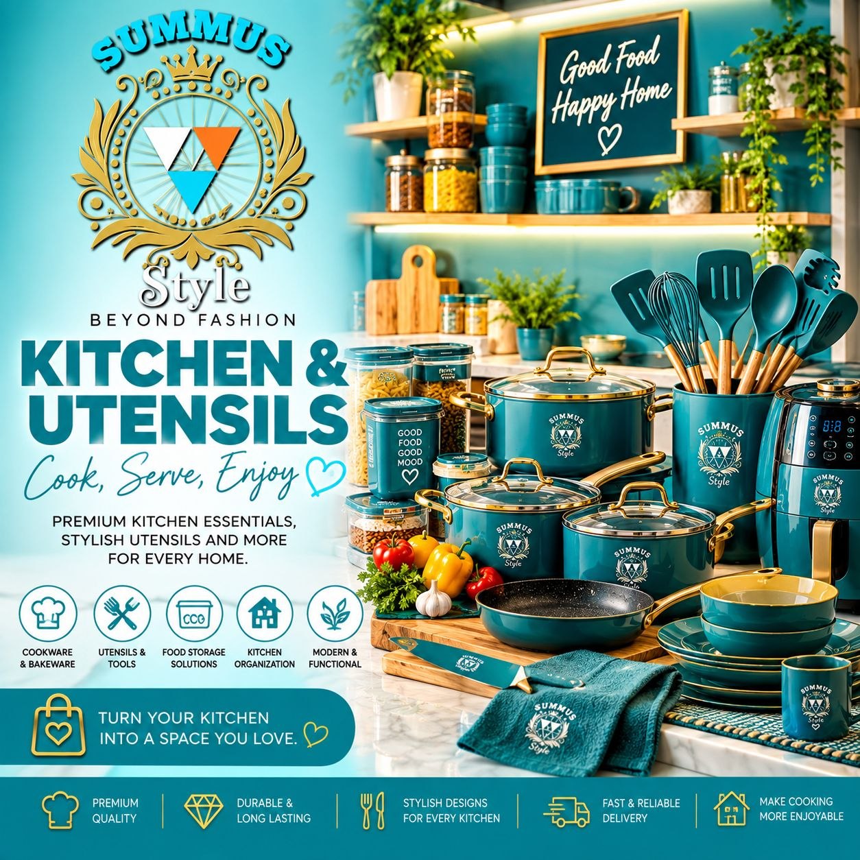 Kitchen and utensils category